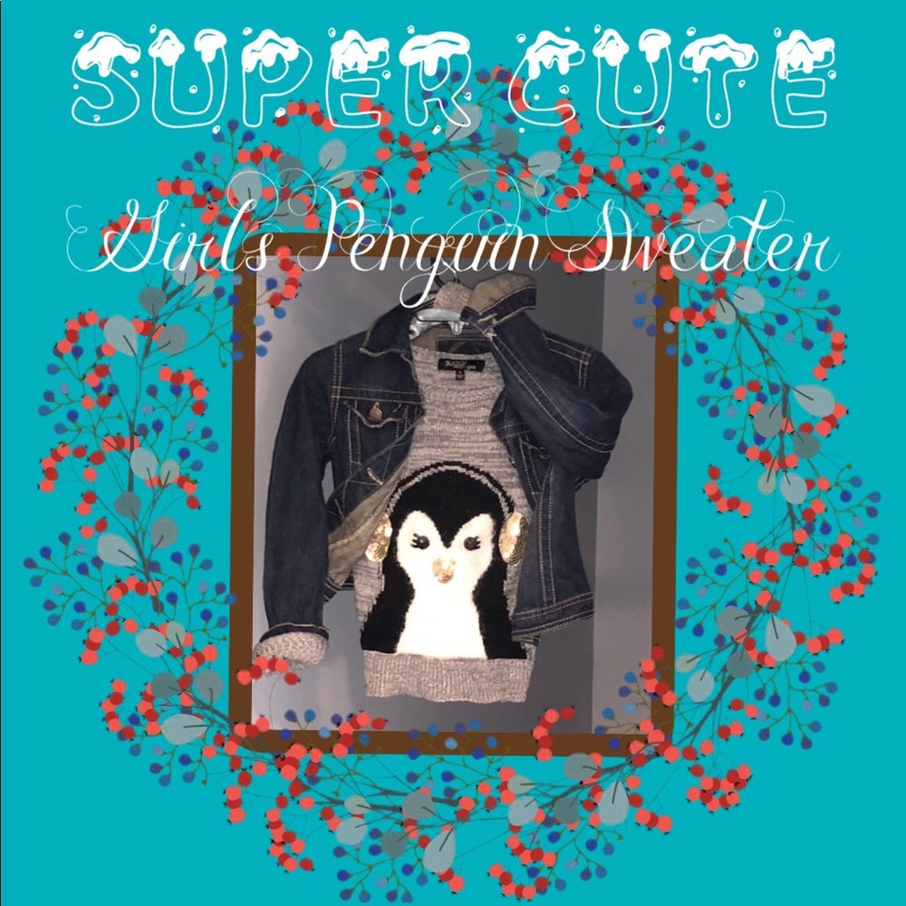 Penguin headphones or earwarmers sweater VSCO girl